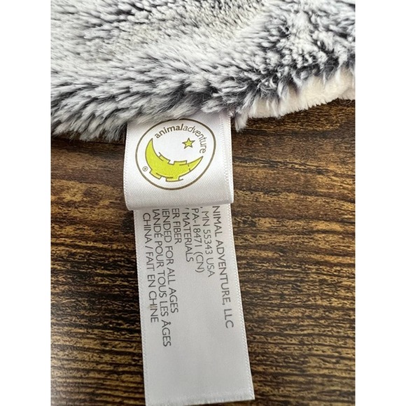 Animal Adventure Grey Bunny with Cream Underlay Lovey‎ - Picture 4 of 5